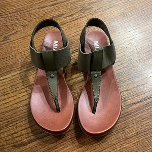 MIA olive sandals